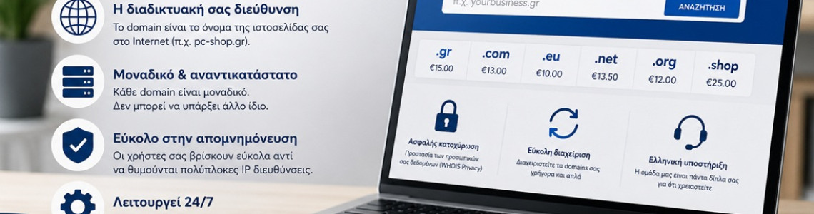 Τι είναι το Domain Name; Διαφορά Domain και Web Hosting | PC-SHOP