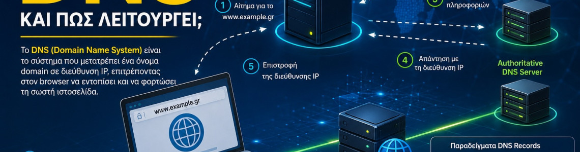 Τι είναι το DNS και πώς λειτουργεί; Πλήρης Οδηγός