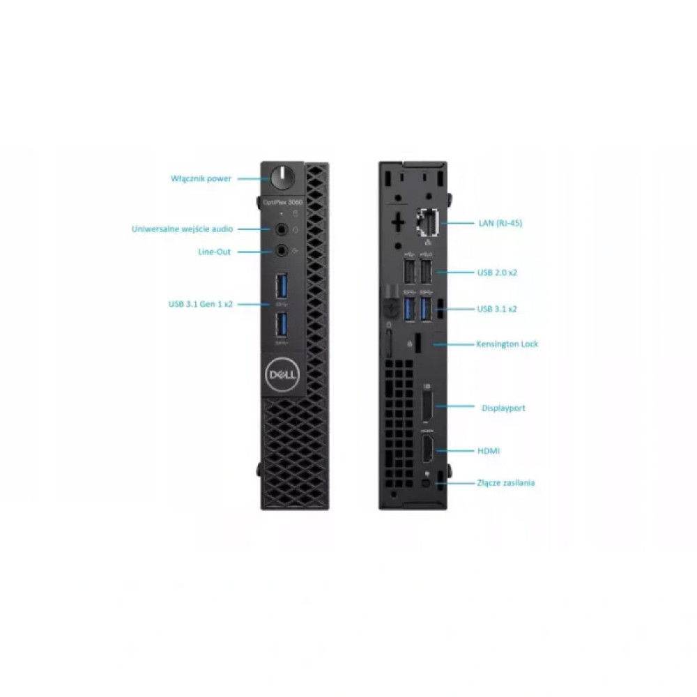 DELL Optiplex 3060 Micro pc intel core i5 8500 - 16GB RAM - NVMe SSD 256GB - Windows 11 Pro - Refurbished Grade A+ DELL Optiplex 3060 Micro pc intel core i5 8500 - 16GB RAM - NVMe SSD 256GB - Windows 11 Pro - Refurbished Grade A+
