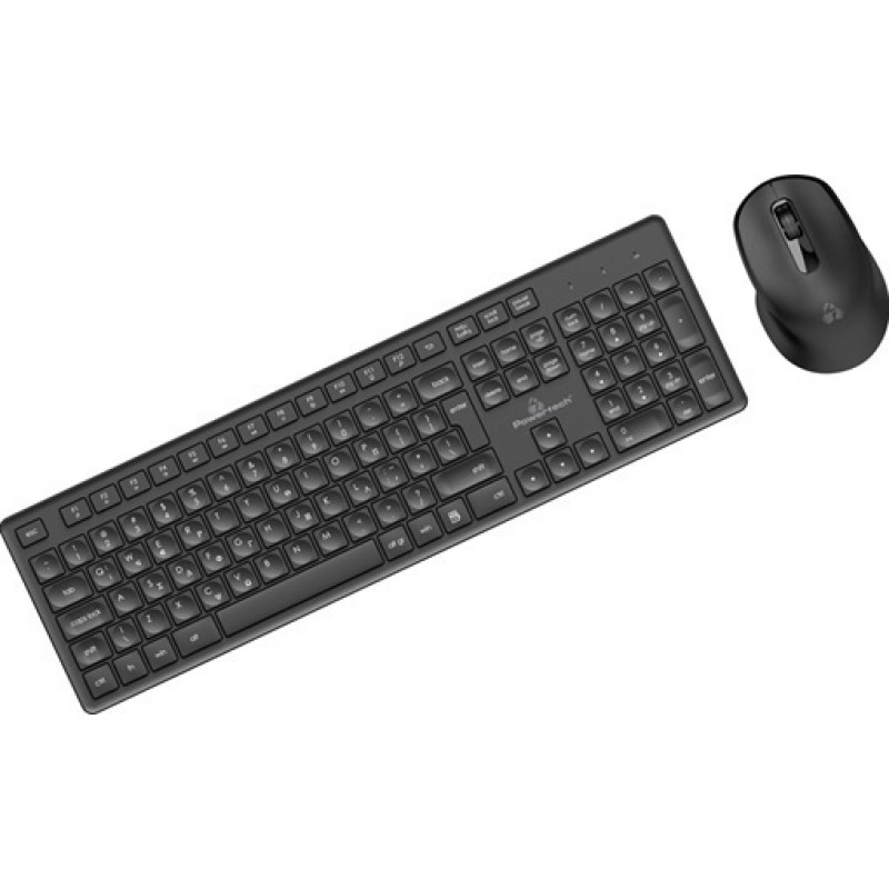 Powertech PT-1151 Ασύρματο Σετ Πληκτρολόγιο & Ποντίκι Ελληνικό