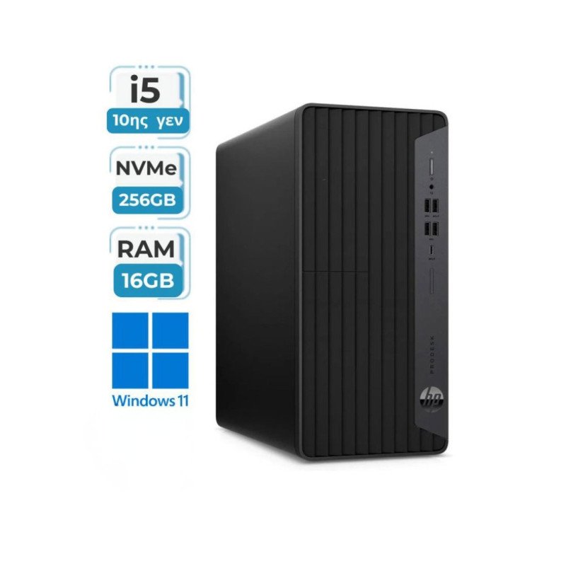 HP ProDesk 600 G6 MT Refurbished Grade A+(I5-10500/16GB/256GB NVMe SSD/W11 Pro)