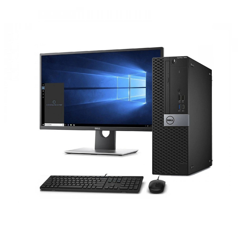 Σετ υπολογιστή με οθόνη 22" FHD DELL Optiplex 7050 sff (intel Core i5 7500/16GB DDR4/SSD 256GB/Windows 10 Pro/Refurbished Grade A+ )