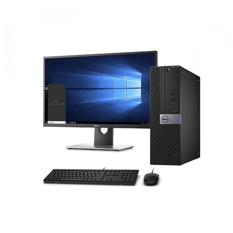 Σετ υπολογιστή με οθόνη 23" P2319h DELL Optiplex 7050 sff intel Core i5 7500 16GB DDR4  SSD 256GB Windows 10 Pro Refurbished Grade A+ 