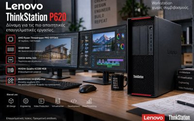 Lenovo ThinkStation P620: Threadripper PRO 5975WX 32-Core Workstation