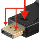 GOOBAY αντάπτορας DisplayPort σε VGA 63489, επιχρυσωμένα βύσματα GOOBAY αντάπτορας DisplayPort σε VGA 63489, επιχρυσωμένα βύσματα