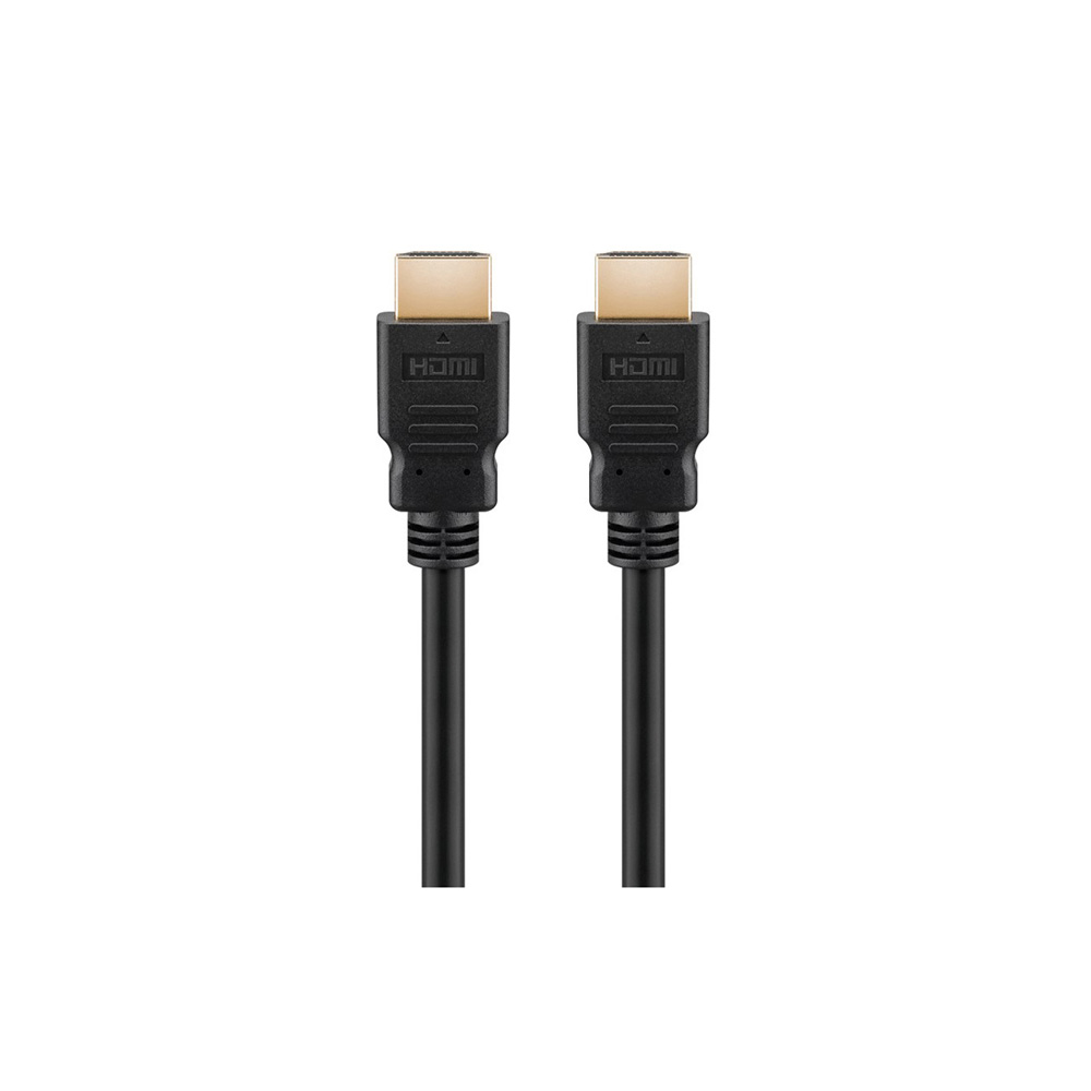 GOOBAY καλώδιο HDMI 2.0 60621 με Ethernet, 4K/60Hz, 18 Gbps, 1.5m, μαύρο