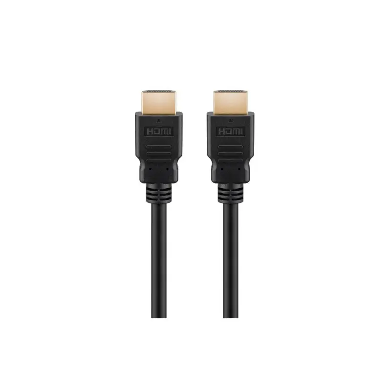 GOOBAY καλώδιο HDMI 2.0 60621 με Ethernet, 4K/60Hz, 18 Gbps, 1.5m, μαύρο