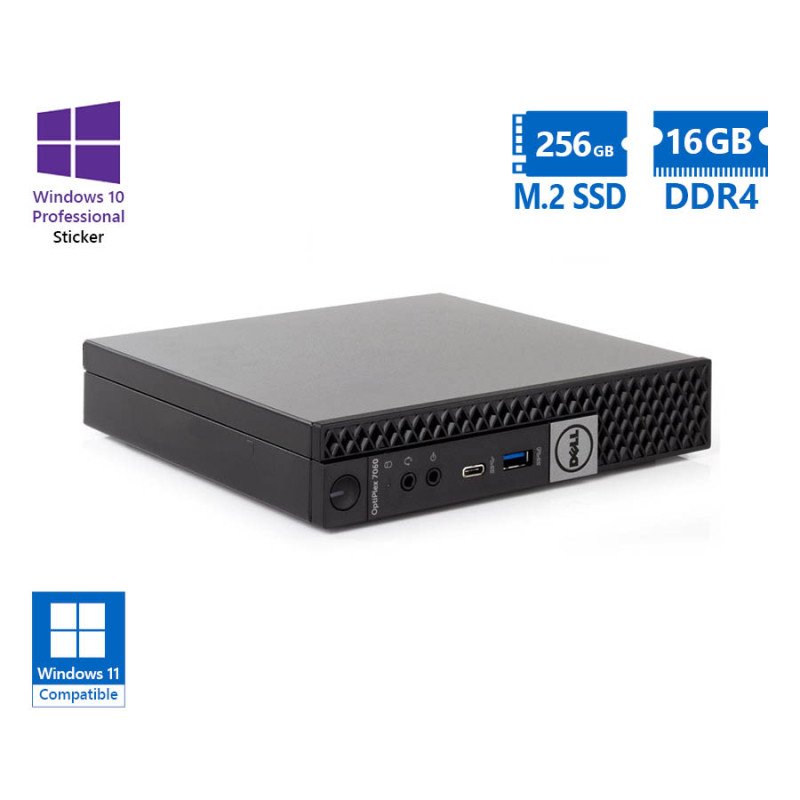 Dell Optiplex 7060 DM i7-8700/16GB DDR4/256GB M.2 SSD/Grade A Refurbished PC