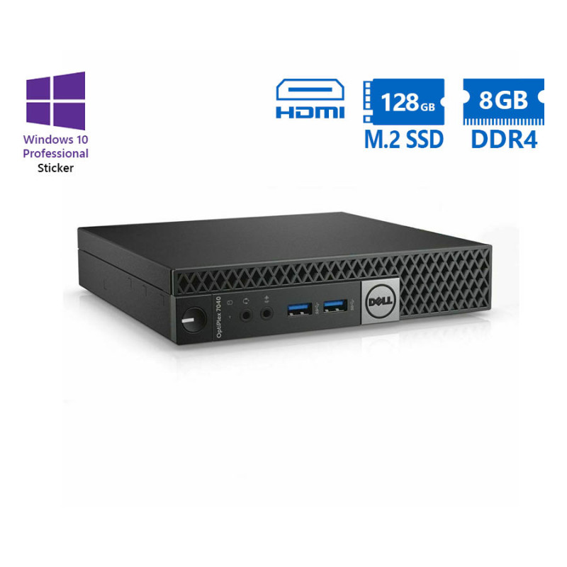 Dell Optiplex 7040 DM i5-6500T/8GB DDR4/128GB M.2 SSD/No ODD Grade A Refurbished PC