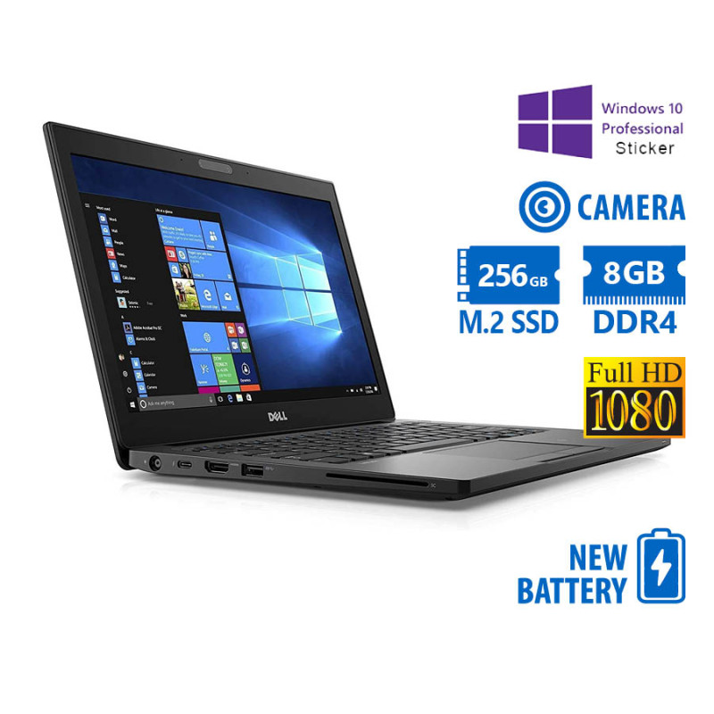 Dell Latitude 7280 i5-7300U/12.5``FHD/8GB DDR4/256GB M.2 SSD/No ODD/Camera/New Battery/ Grade A R