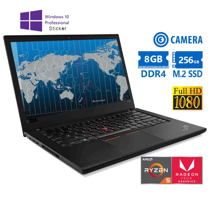 Refurbished Laptop Lenovo ThinkPad A485 14" (Ryzen 5 Pro/8GB/256GB/Vega 8)