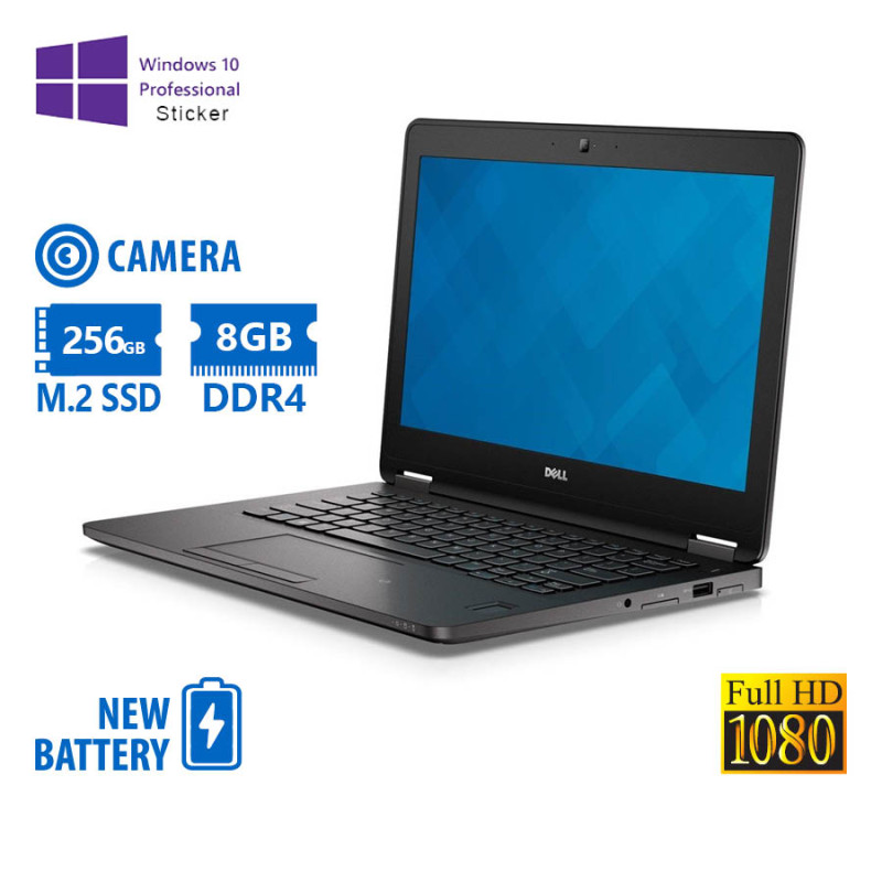 Refurbished laptop Dell Latitude E7270 12.5 (i5-6300U/FHD/8GB/256GB)