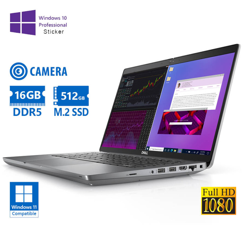 Refurbished laptop Dell Precision 3470 (i7-1260P/14``FHD/16GB DDR5/512GB M.2 SSD)