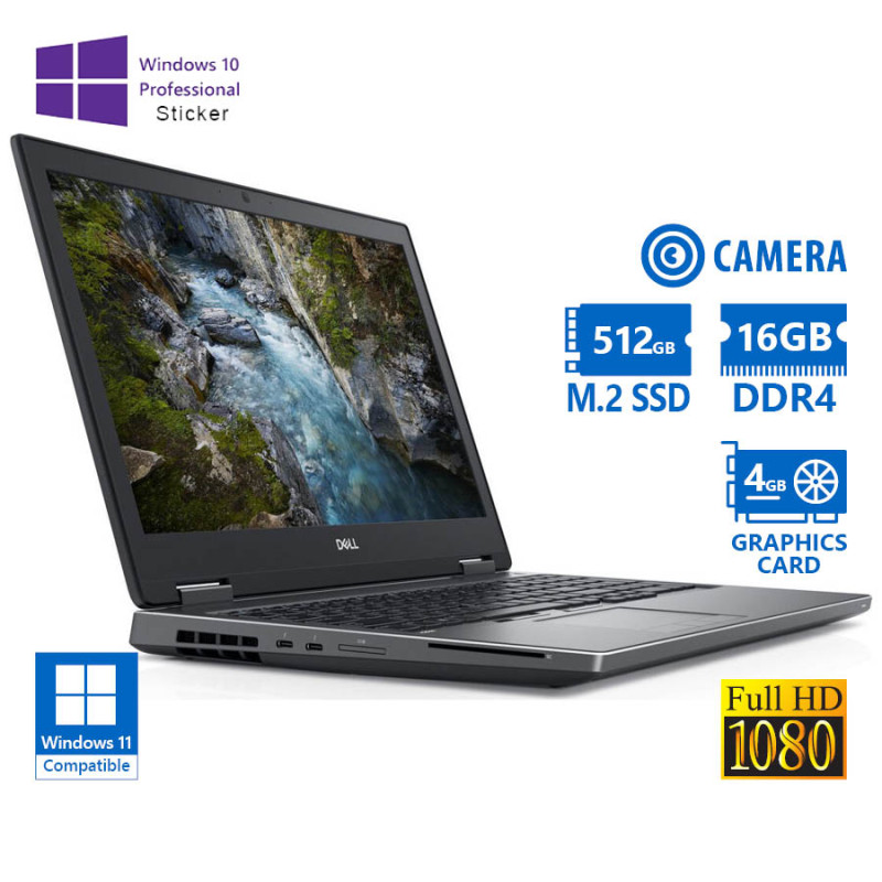 Refurbished Laptop Dell Precision 7530 15.6 (i7-8850H/16GB/512GB/Nvidia 4GB)