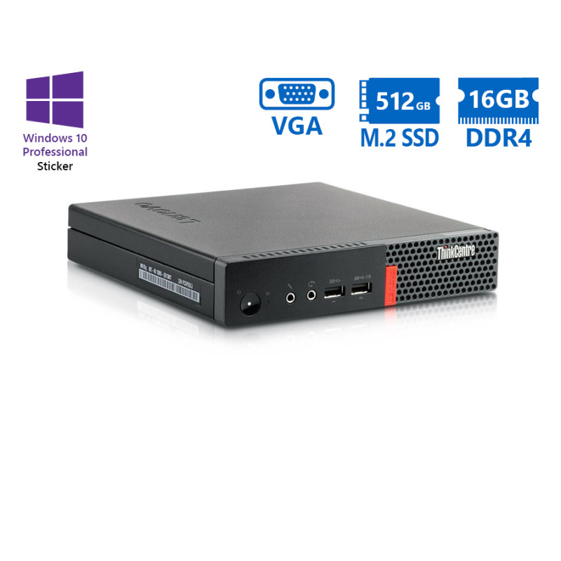 Refurbished PC Lenovo ThinkCentre M710q Tiny (i7-6700T/16GB DDR4/512GB SSD)