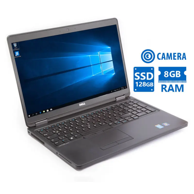 Dell (A-) Latitude E5550 i5-5200U/15.6”/8GB DDR3/128GB SSD/No ODD/Camera/7P Grade A- Refurbished Lap