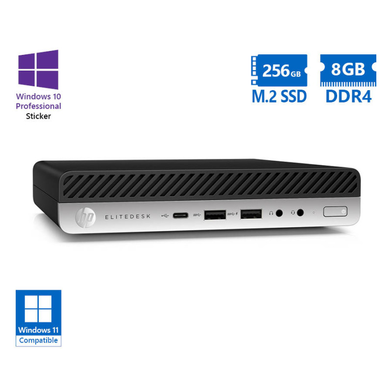 HP EliteDesk 800G5 DM Refurbished PC (i5-9500/8GB DDR4/256GB)