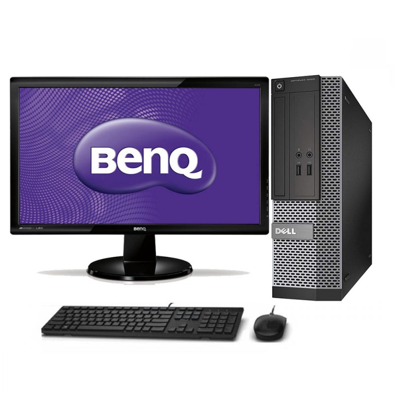 Set PC Dell optiplex 3020 (I5-4590s/8GB/256GB SSD/W10/Refurbished Grade A+) με οθόνη Benq 24"