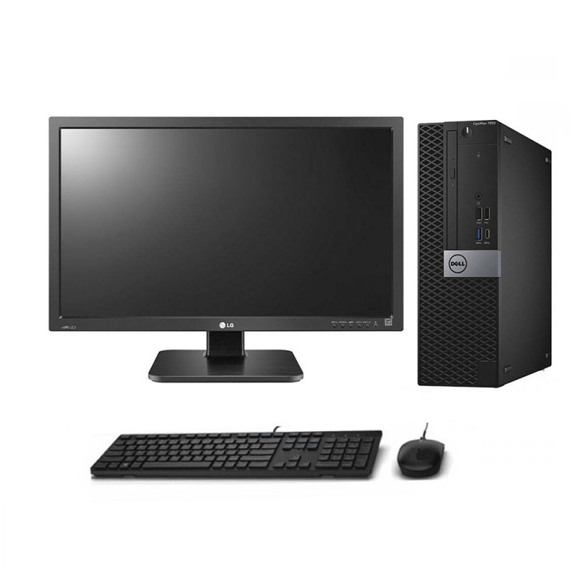 CPU DELL OPTIPLEX + MONITOR QUASAD QM-B20 / GX3040 SFF/i5-6500/8GB/240GB  SSD +