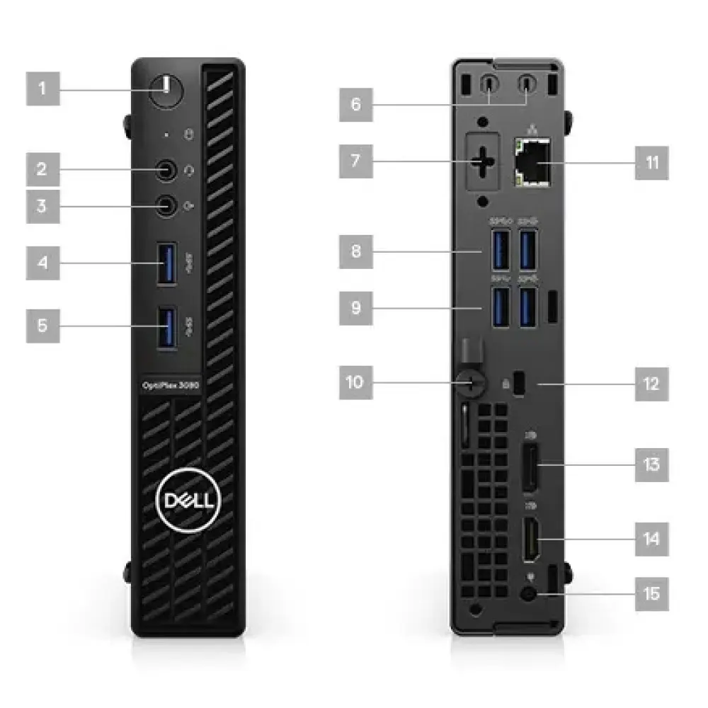 DELL Optiplex 3080 MFF desktop pc i5 10500t 16GB DDR4 256GB DELL Optiplex 3080 MFF desktop pc i5 10500t 16GB DDR4 256GB