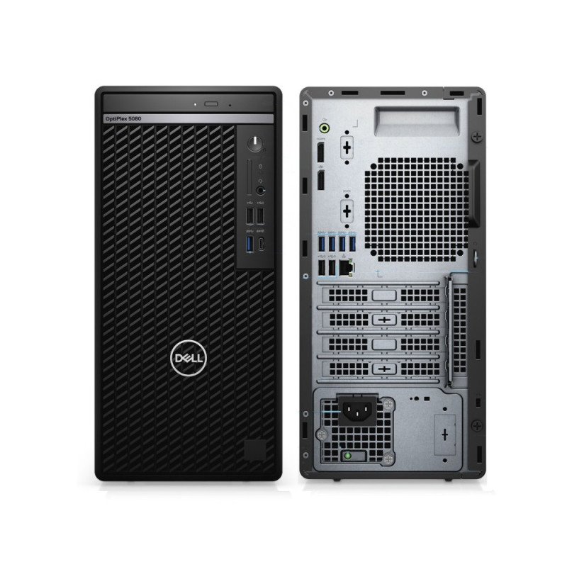 DELL Optiplex 5080 M Tower Refurbished Grade A+(intel core i5 10500/16GB/256GB M.2 NVMe SSD/Win 11 Pro)