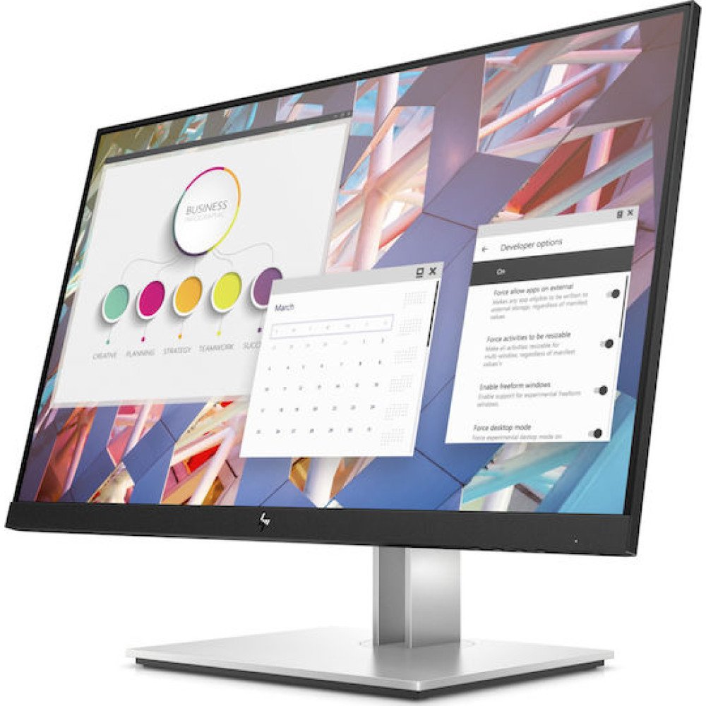 HP E24 G4 IPS Monitor 23.8" Refurbished Grade A FHD 1920x1080 με Χρόνο Απόκρισης 5ms GTG