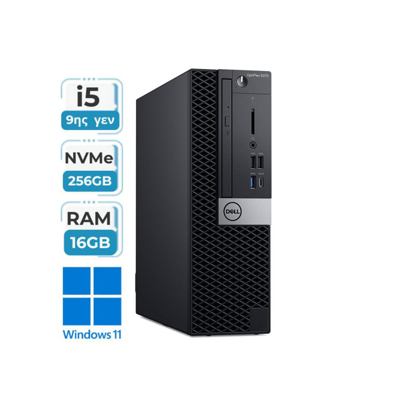 Refurbished PC DELL Optiplex 5070 sff  (i5 9400/16GB/256GB/Win 11/GA+)