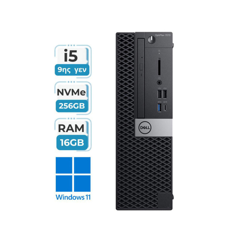Refurbished PC DELL Optiplex 7070 sff  (i5 9400/16GB/256GB/Win 11/GA+)