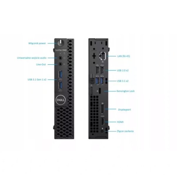 DELL Optiplex 3060 Micro Refurbished Grade A+(I3 8100T/8GB/256GB SSD/W11 Pro)