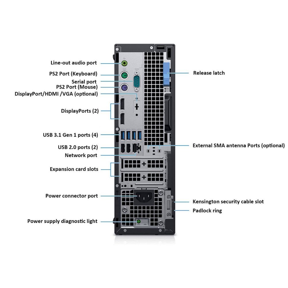 DELL Optiplex 7070 sff Refurbished Grade A+(i5 9500/16GB DDR4/256GB SSD/W11 Pro)