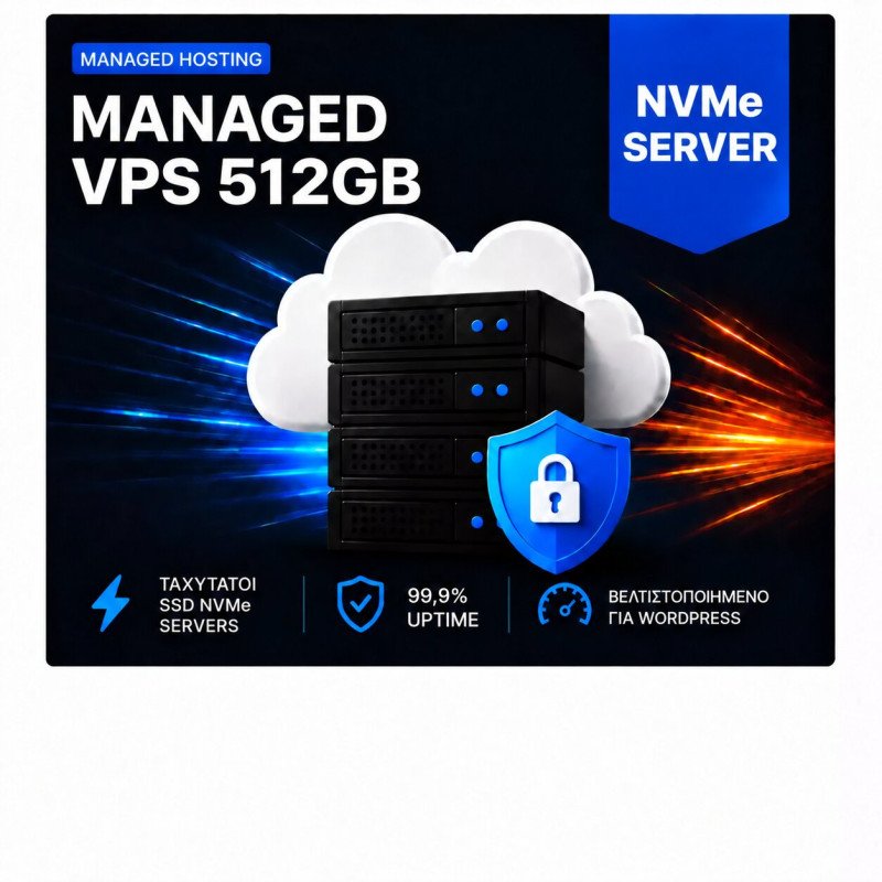 Managed VPS 512GB - 3 Μήνες